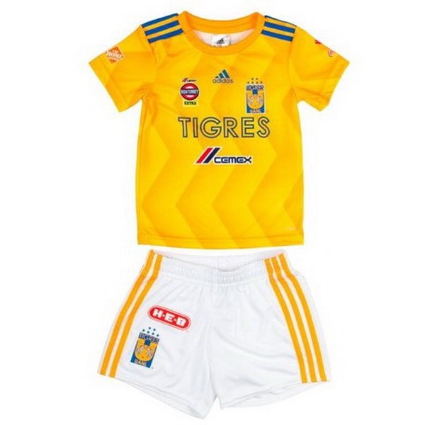 Camiseta Tigres de la UANL Primera equipo Niños 2018-19 Amarillo